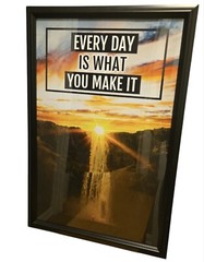 «Everyday Is What You Make It» Poster Frame Preowned 18″×12.5″