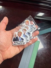 Trump Sticker IRAN YOUR GAS PRICE UP Gas Pump Waterproof NEW 10/25/50/100/200