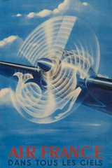 Air France In All Skies Vintage Airline Travel Wall Art Home – POSTER 20″x30″