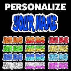 Custom Personalized Vinyl Graffiti Name Decal Sticker Car BLUE or YOUR CHOICE