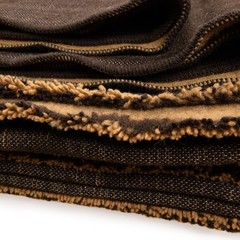 100% LLAMA WOOL REVERSIBLE BLANKET/BEDSPREAD SOLID CHOCOLATE BROWN XLARGE 94×79″