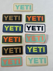 YETI Decal Colorful Stickers Lot Of 11