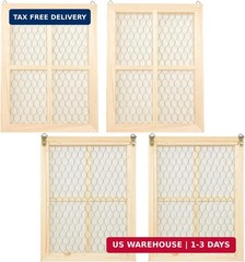 4 Pack Chicken Wire Wood Frame 12 x 9 Inches Unfinished Wooden Frame for photoes