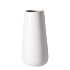 Versatile 8-Inch Oval Ceramic Vase with Matte Finish – Decor for All Occasions