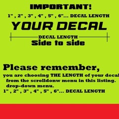 Custom Text Vinyl Lettering Sticker Decal Personalized -ANY TEXT – ANY NAME – [2