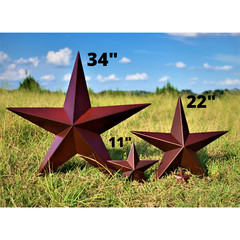 Rustic Dimensional Barn Star – 5″ Country Farmhouse Home Decoration