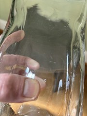 NEW SIMON PEARCE Woodbury Rectangle Large Flared Clear Glass Vase