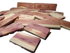 10lbs Red Cedar Wood PLANED SMOOTH Kiln Dry Scrap Lumber Drop Pieces SHIPs FREE!