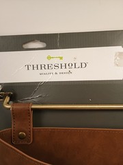 Threshold Mail Pouch With Hooks Entryway Faux Leather