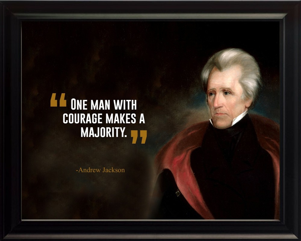 Andrew Jackson One Man Poster Print Picture or Framed Wall Art