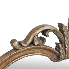 Lavish Elegant Gold Silver Arch Wall Mirror | Ornate Antique Style 42″ Old World