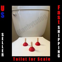 3 pcs Mini Toilet Plungers in Red – US Seller – Fast Shipping Plunger
