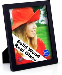 Sophisticated 8×10 Photo Frame – Natural Wood with High-Quality Glass Finish