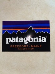 OFFICIAL Patagonia sticker decal ~4 inches Camping Hiking Outdoor~ Freeport ME