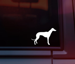 For Greyhound Dog Vinyl Decal Car Window Laptop Dog Silhouette Sticker