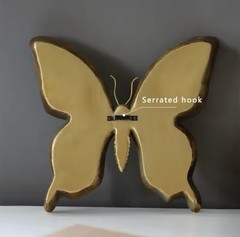Vintage Butterfly Wall Mirror Ornate Decorative Antique Style Mirror Wall Decor