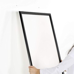 Portable Snap Poster Frame 1.25″ Aluminum Front Loading Wall Mount 36×48 Black