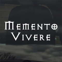 Memento Vivere Vinyl Sticker / Decal Latin Saying Remember To Live