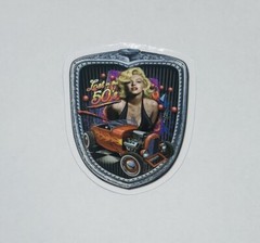 Hot Rods Sticker “Lost In The 50s” Marilyn Monroe Muscle Car Bumper Art Tc6