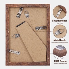 4×6 Picture Frame MDF Display Photo Frames With Plastic Cover, 3.5×5 With Mat…