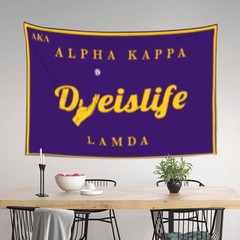 Purple Gold Abstract Tapestry 60x40in Dorm Bedroom Wall Decor