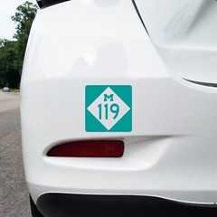 Michigan M-119 Highway Sign Decal – Scenic Route Vinyl Sticker – Custom Sizes