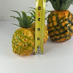 Artificial Pineapples Medium & Small Set Of 5 Plastic Decorative Fake Fruit