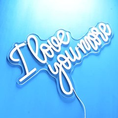I Love You More Neon Signs Romantic Words LED Light Sweet Couple Signs