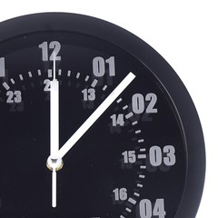 Military Time 12/24 Hours Display Wall Clock Watch Style with LED Backlight