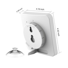 Baldr Waterproof LCD Shower Wall Clock Bathroom Kitchen Countdown Timer Alarm