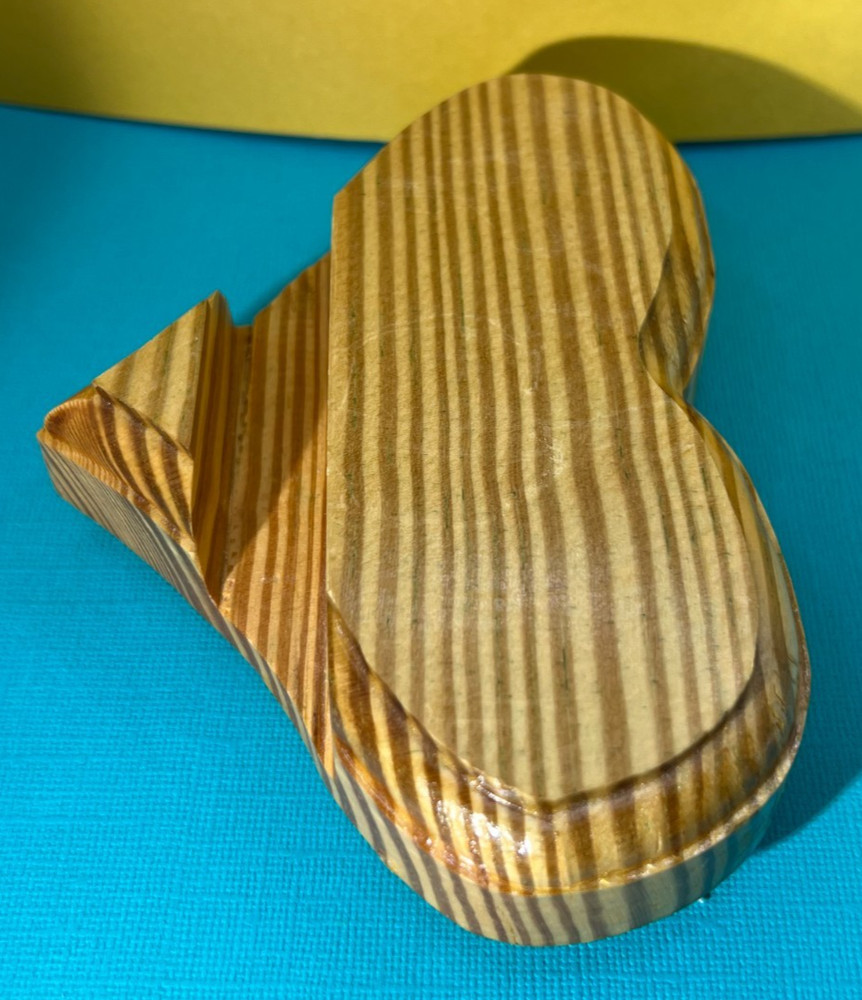 5.5in Wide Wooden Picture Stand Heart Shaped