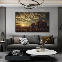 African Elephant Canvas Painting Animal Canvas Wall Art Poster Print Art Picture