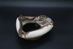 handmade ceramic and glass sculptural decore art.