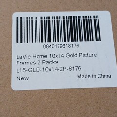 LaVie Gold Picture Frames 10×14 Wall Display Set 2 Hanging Vertical/Horizontal