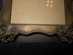 VINTAGE THE WESTON GALLERY PHOTO PICTURE FRAME ANTIQUE GOLD FINISH RECTANGLE 5X3