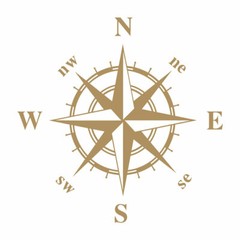 Compass Navigation Automotive Die Cut Decal Multi colors Oracal 651 brand & more