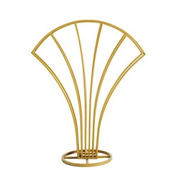 Gold 32″ Scalloped Fan Metal Flower DISPLAY STAND Table Centerpiece Party Events