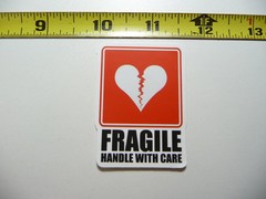 CAUTION DANGER FRAGILE HANDLE WITH CARE BREAKABLE SMALL STICKER DECAL SIGNS