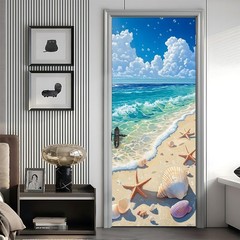 Self-Adhesive Refrigerator Wrap Set Removable Vinyl Fridge Stickers Peel & Stick