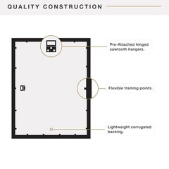 MCS Foundation 16×24 Poster Frame Traditional Silver, Vertical 16×24, Silver
