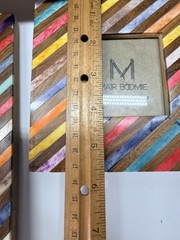 2 Matr Boomie Ethically sourced Bone Inlay Photo Frames Multi Colors 4×6 3×3