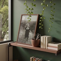11×17 Solid Wood Picture Frames Set of 4, Walnut Brown, Wall Gallery Display, Ho