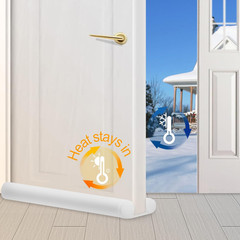 Large Door Draft Stopper 30 Inch for Small Size Bedroom Door Fits 0.5 to 1.7″ Ga