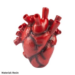 Human Heart Organ Shape Vase Creepy Halloween Home Desk Flowers Pot Decor TL