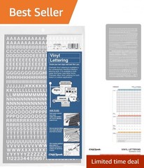 Self-Adhesive Vinyl Letters & Numbers – 1/4 Inch White – 610 Pack for Crafting