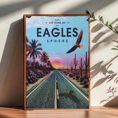 Eagles Sphere Las Vegas NV 2026 Poster Concert Wall Art Music Print