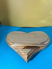 5.5in Wide Wooden Picture Stand Heart Shaped