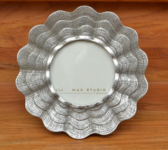 Set of 5 Sea Shell Shape Photo Frames Silver Tone Medium Vintage