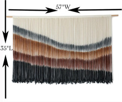 Macrame Wall Hanging Macrame Wall Decor Large-Scale Tie-Dye Tapestry Living H…