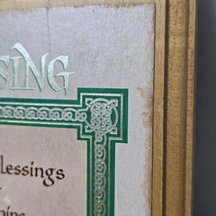 Vintage 1981 Hallmark Irish Blessing Wall Hanging Plaque Wooden Cottage Bar Pub